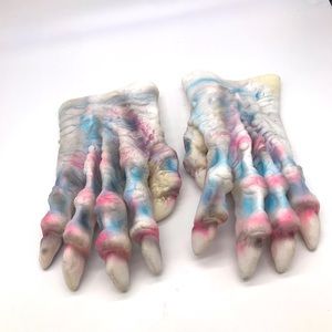 Latex White Monster Claw Hands Paper Magic Group 2002